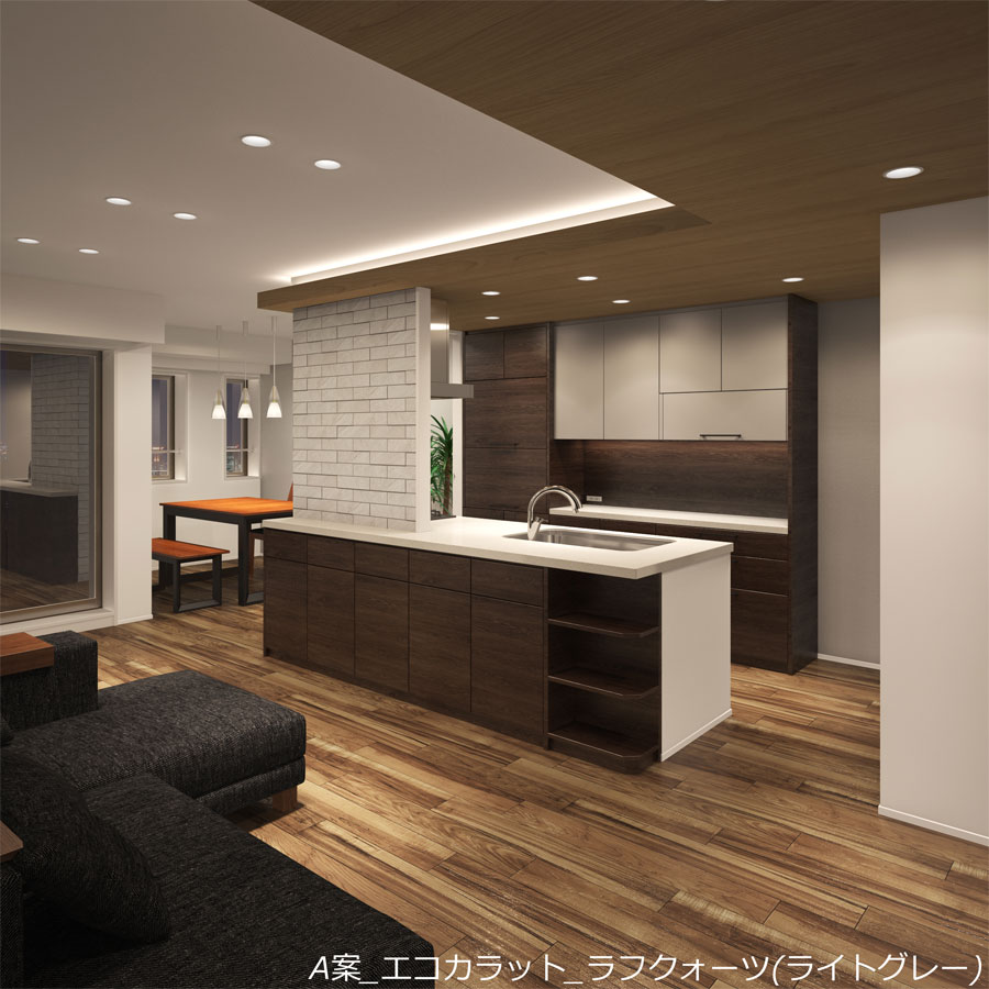 大阪の新築マンションのインテリアをデザインしました