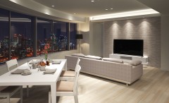 オーダー収納家具でマンション空間そのもののデザインを統一する