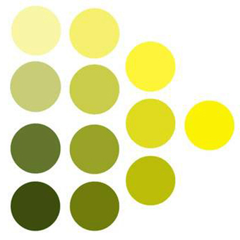 インテリアの基本となる色チャートのイメージ