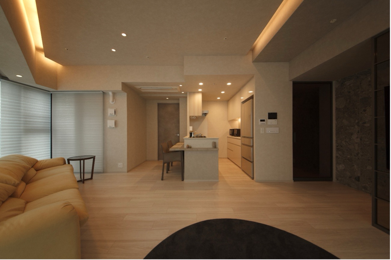 キッチン一体型のダイニングテーブルの魅力