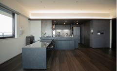 キッチン一体型のダイニングテーブルの魅力